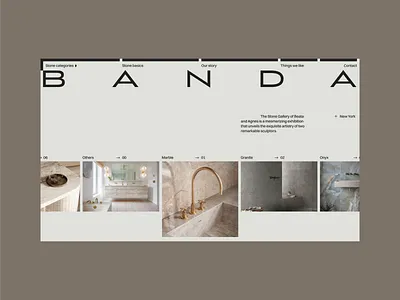 Gallery website creative design hero screen hero section interior design minimal design minimalist modern website ui uiux web development webdesign website