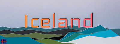 Iceland Logo aesthetic hiking iceland logo mountains patagonia retro vintage