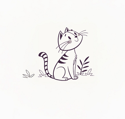 Cat cat cute icon illustration