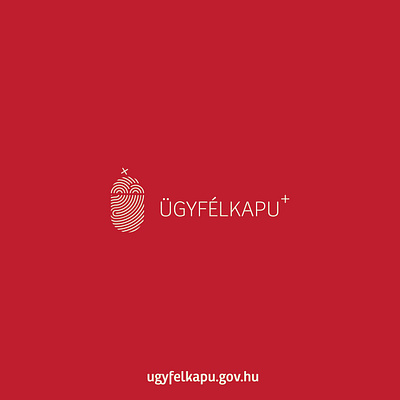 Ügyfélkapu+ logo redesign "Ü" + hungarian crest + fingerprint branding fingerprint illustrator logo redesign vector ügyfélkapu