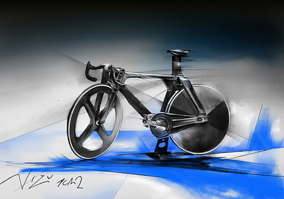 Vizu TCM 2 adobe drawing illustration pencil race trackbike