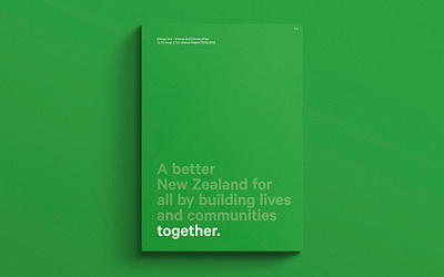 Kāinga Ora annual report brand branding design graphic design logo photography print design publication publication design stationery visual identity