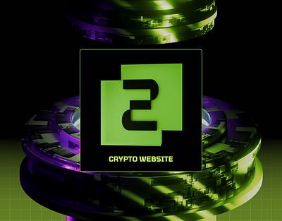 Website for crypto company 3d animation branding graphic design logo motion graphics ui