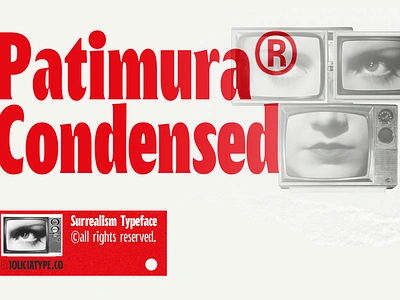 Patimura Condensed | Surrealist Typeface | Free To Try freebies freefont retro