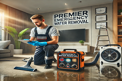 Flood Water Damage Restoration character design graphic design social media design