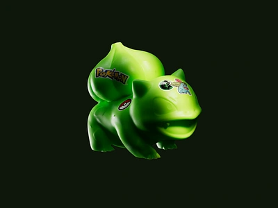 Pokemon Starters 2024 3d model bulbasaur c4d charmander cinema 4d design lighting nerd pokemon squirtle stickers textured