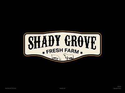 Shady Grove Fresh Farm - Logo Design abstract logo agriculture logo agro logo animal logo badge logo branding business logo circle logo farm logo illustration logo creation logo creator logo design logo designer logo mark minimalist logo modern logo print sayemhajari symbol designer