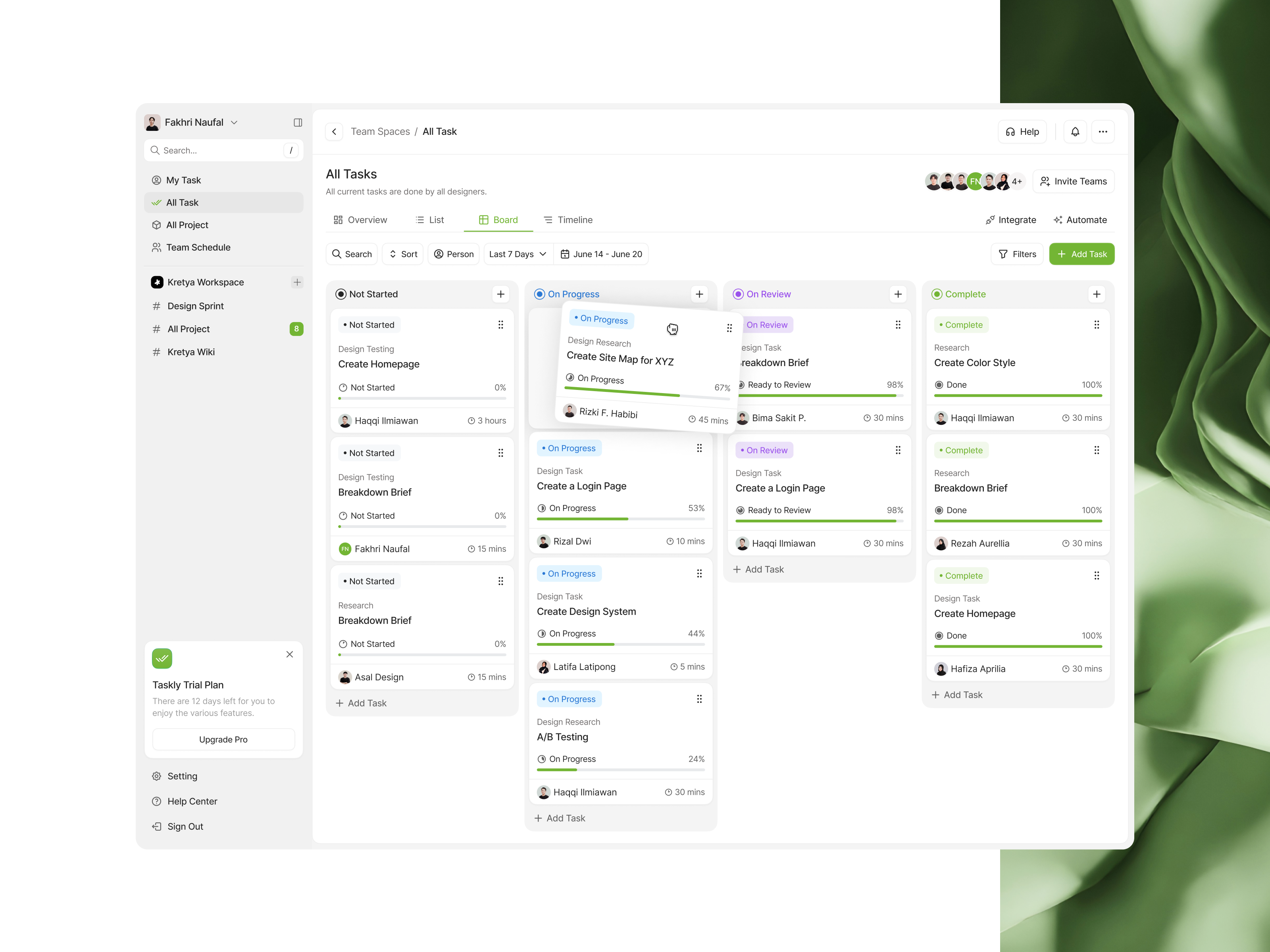 Example of Premium Dashboard For Saas / Ai / Crm