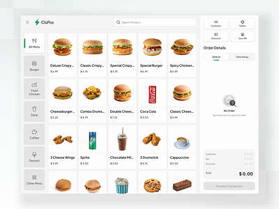 ClaPos - Save Bill Flow POS Apps animation burger cashier cashier dashboard food app open bill order point of sale pos pos system pos sytem pos ui product product design restaurant saas save bill template design ui kit ui8