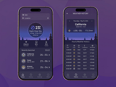 Weather App Design app design branding graphic design ui