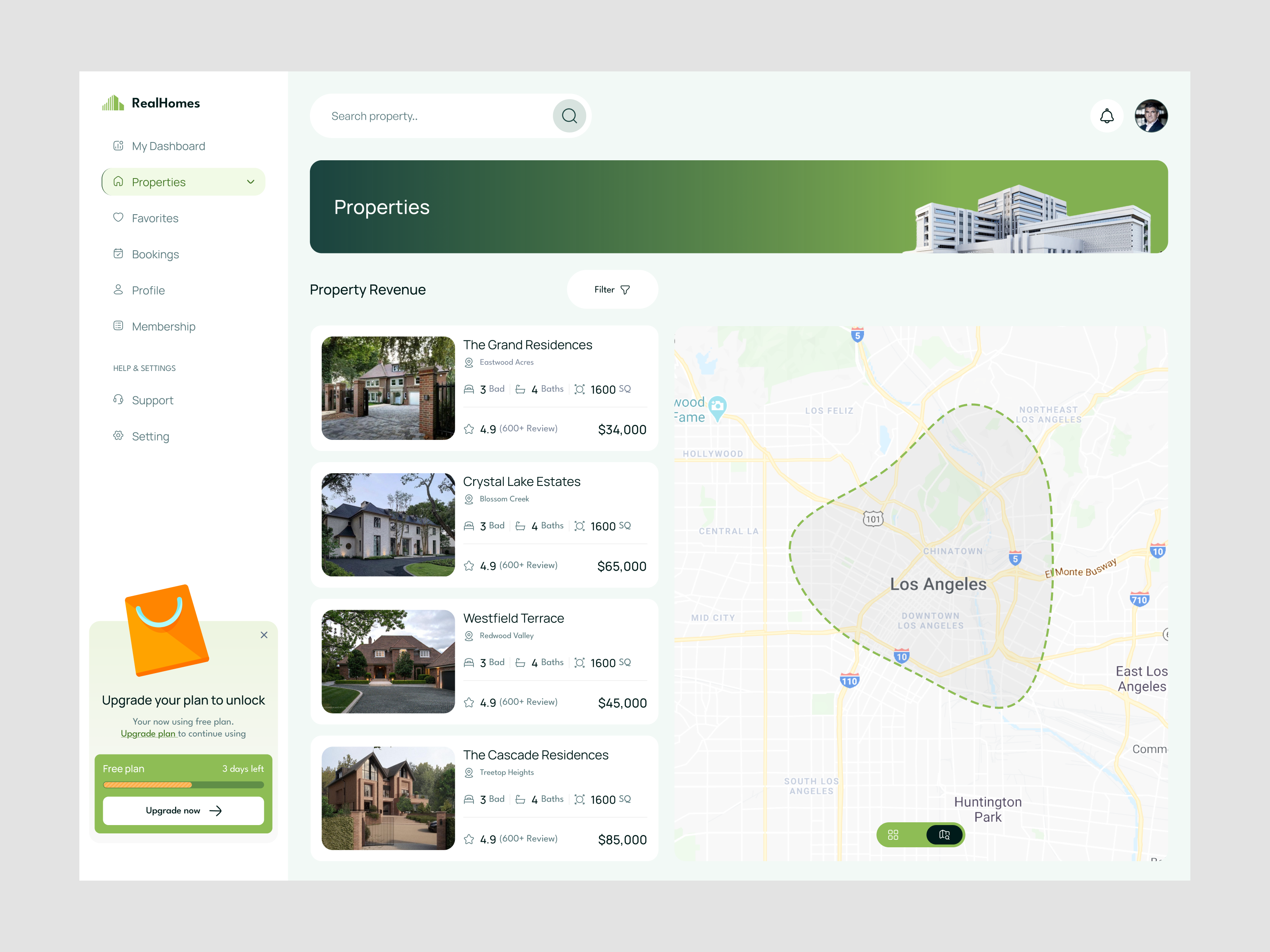 Example of Property Management Web App