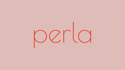 perla - Unveil Your Hidden Pearl feminine logo logo design skincare warm color wordmark