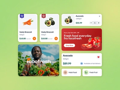 Grocery Mobile App UI Kit android app design app design delivery app e commerce app ecommerce focotik food delivery grocery app grocery app ui grocery delivery grocery market ios app design] mobile app design mobile ui kit online shop online store shopping app uiux kit user interface uxui design