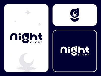 Night River Resort: Moonlit Elegance Text-Logo Design brand identity branding design flat logo graphic design illustration logo logo design logo designs logomaker logos logotype minimal logo minimalist logo modern logo simple logo text logo typography logo unique logo wordmark logo