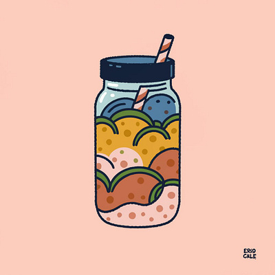 Smoothie illustration graphic design illustrations logo