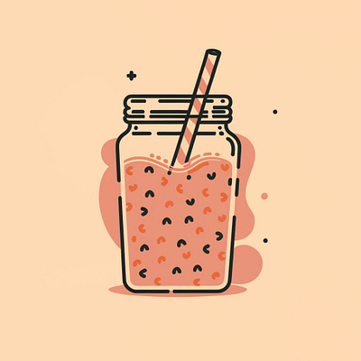 Smoothie illustration graphic design illustrations logo