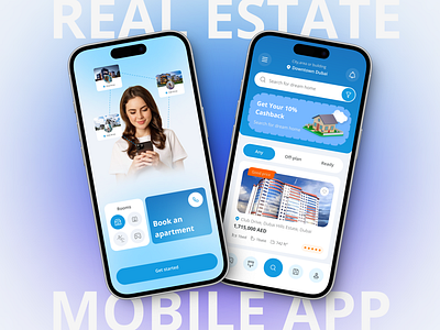 Real Estate Marketplace Mobile App app blue card hotel house mobile mobile app design mobile design property property app real estate real estate agency real estate design real estate ui realestate room ui ui design