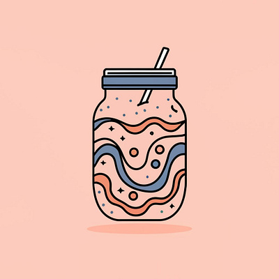 Smoothie illustration graphic design illustrations logo