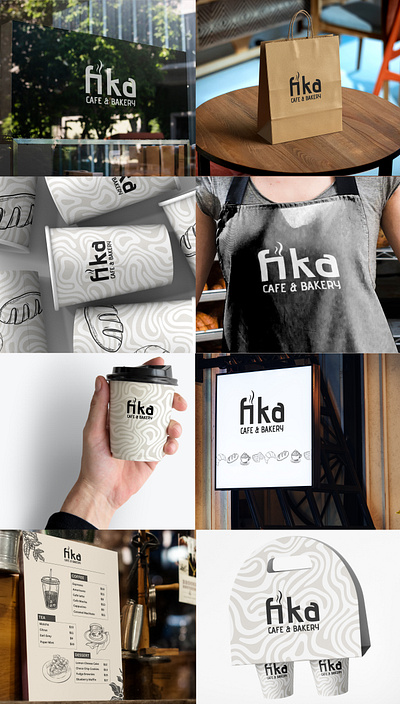 FIKA Cafe Branding animation branding design graphic design illustration logo packaging socialmedia