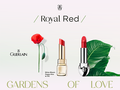 Beauty Planet | Guerlain beauty bright cosmetics graphic design landing page minimal red special ui w web web design website