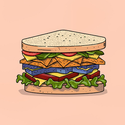 Sandwiche illustration graphic design illustrations logo