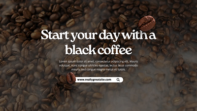 Short Ad Video - Black Coffee short video