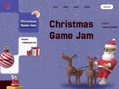 Christmas Game Jam 🎄 design figma graphic design ui web design