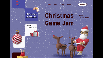 Christmas Game Jam 🎄 design figma graphic design ui web design