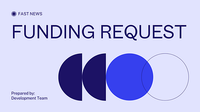 Funding Request Presentation in Light Blue Navy Cobalt Geometric presentation