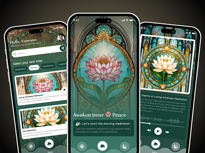 A Mindful Meditation App Design Concept 🌸✨ appdesign calmdesign creativeui designconcept designinspiration interface interfacedesign meditationapp meditationjourney mindfulness mobileappdesign modern peacefului spiritualdesign ui uiuxdesign userexperience uxinspo