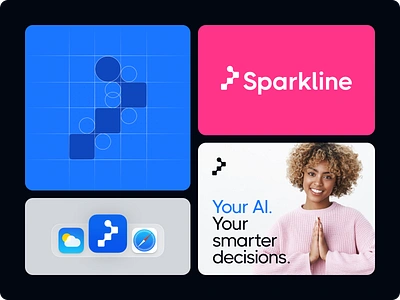 Sparkline – Branding for an AI-Driven Data Intelligence Platform ai branding design graphic design logo saas