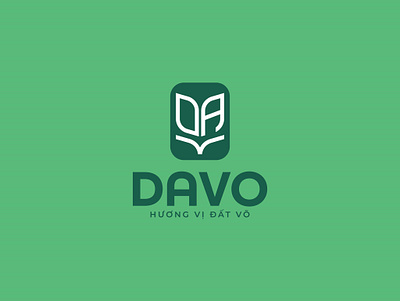 DAVO | LOGO DESIGN & BRAND IDENTITY branding design food graphic design green illustration logo typography vector