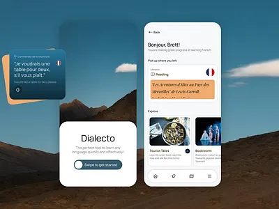 Mobile App: UI/UX Design for app to learn languages app app design branding clean design design design inspiration designinspo dribbble community edutech interaction learning minimal design mobile app popular ui uiux user experience