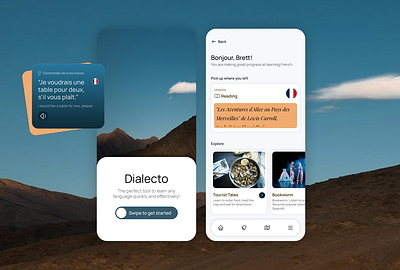 Mobile App: UI/UX Design for app to learn languages app app design branding clean design design design inspiration designinspo dribbble community edutech interaction learning minimal design mobile app popular ui uiux user experience