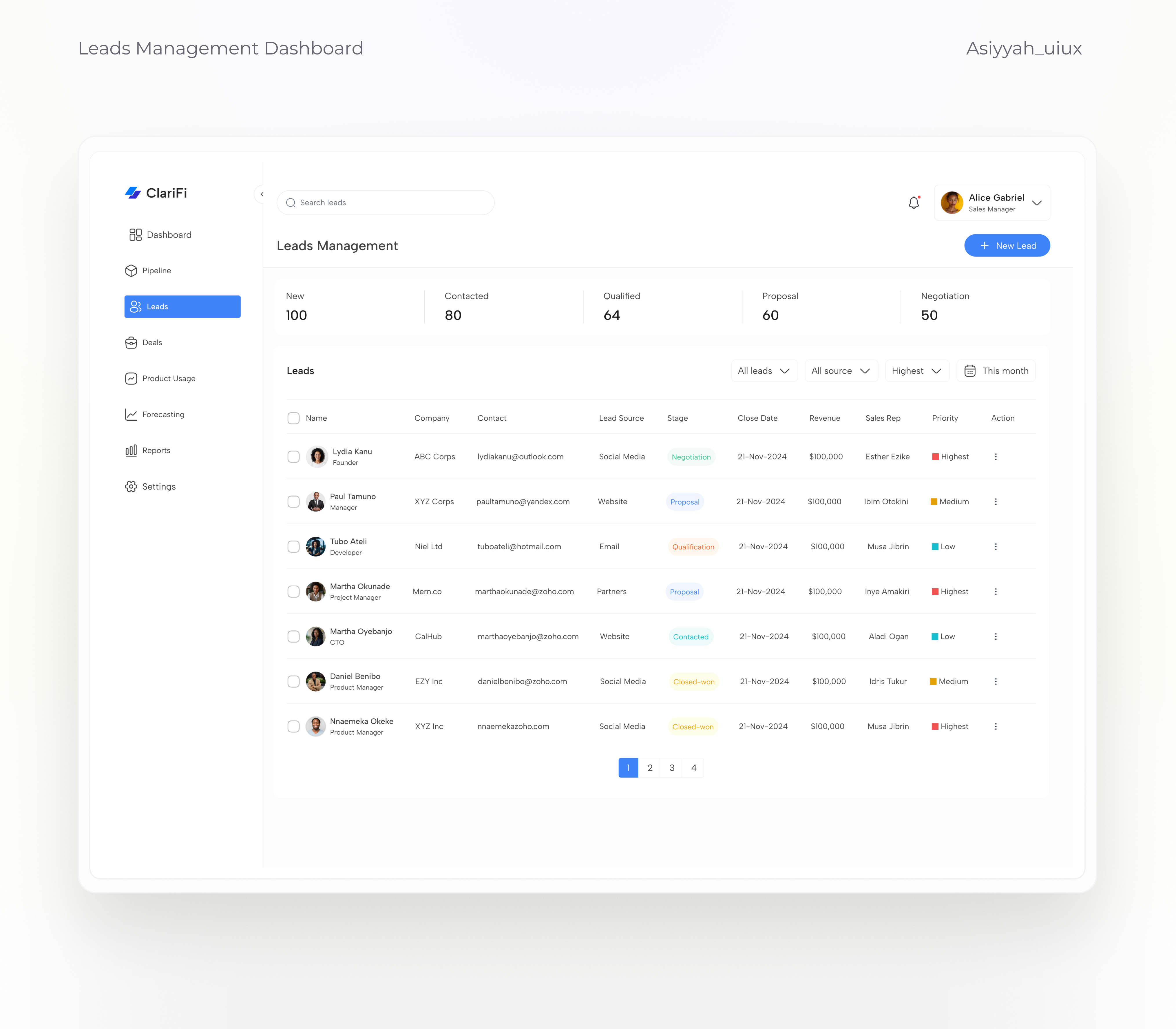 Example of Web Application Design