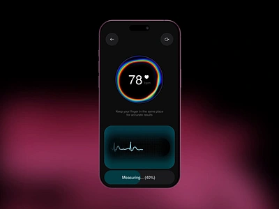 ❤️Product design for the heart tracking mobile app | Hyperactive animation app design dashboard design graphics health hyperactive measure mobile mobile app mobile design motion product design tracker ui uiux user experience user interface ux web design