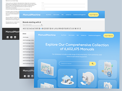 Collection of Manuals design charity fund design graphic design ui uiux web