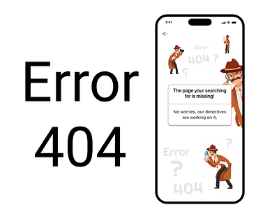 Error 404 page UI-DailyUI Challenge #008 app design dailyui dailyui008 dailyuichallenge figma ui uiux