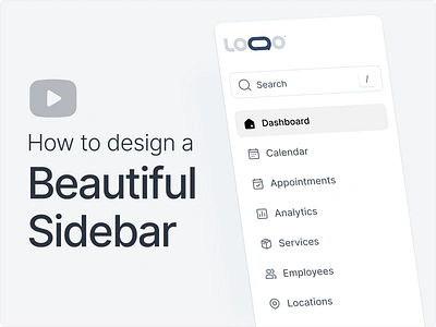 Sidebar Design - Like a Pro (Tutorial) clean figma tutorial icons minimal sidebar tutorial ui user experience user interface ux