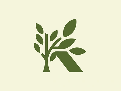 Tree Branch Letter K Logo brand design branding design graphic design lettermark lettermark logo logo logo design logotype minimalist logo symbol symbol logo symbol logo design