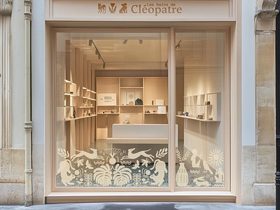 Les bains de Cléopatre - Branding vitrine animal branding cat cleopatre design dog egypte graphic design illustration interaction design interface logo luxe ui user experience ux ux design web design website website design