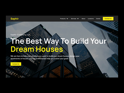 Real Estate Website Design hero design hero section hero section design landing page real estate website ui design user interface ux ui ux ui design web design website design