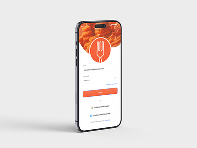 Food App: Login, Register, & Forgot Password UI Design cleanui dribbble figmadesign foodapp forgotpassword loginui logo mobileappdesign registrationpage ui uiuxdesign ux