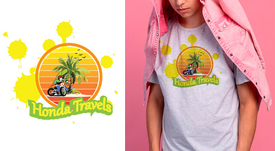 Nadim Hider Travels T-shirt Design | Adventure T-shirt Design 3d animation branding graphic design logo motion graphics