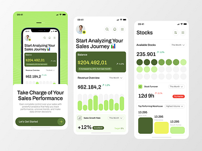 Insightfy - Sales Analytic Mobile App analytic analytic mobile app app app design chart clean design mobile mobile design sales sales analytic sales mobile app ui ui design uiux ux