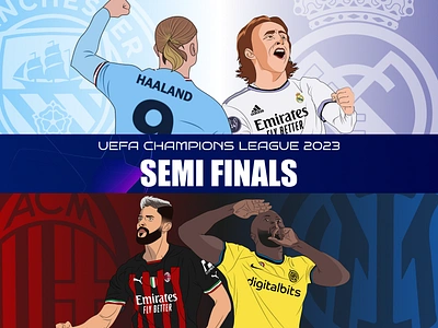 UEFA CHAMPIONS LEAGUE 2023 banner design champions league daily design fifa fifa world cup football football poster illustration matchday poster social media social media design sports design ucl