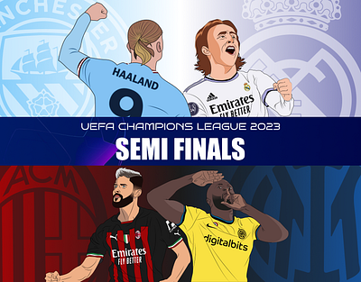 UEFA CHAMPIONS LEAGUE 2023 banner design champions league daily design fifa fifa world cup football football poster illustration matchday poster social media social media design sports design ucl