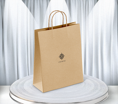 Shopping bag design branding design graphic design logo luxury brand