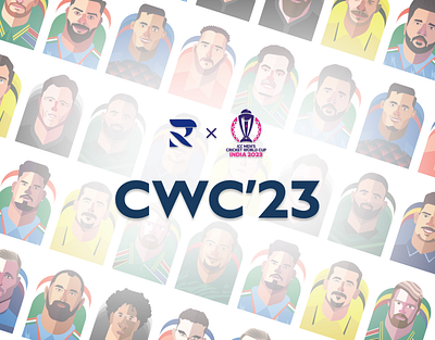 Reliving My CWC23 Illustration Series animation character design cricket cricket world cup cwc2023 daily design digital art flat design graphic design illustration social media sports design world cup