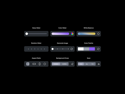 Sliders ✨ clean ui color picker darkmode figma minimal progress range slider sliders tooltip ui ui kit ux